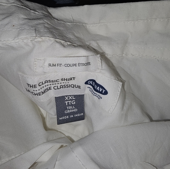 5 Old Navy Shirt Mens XXL  Short Sleeve Slim Fit Button Up Top Tall - Picture 6 of 15